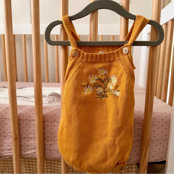 Amazon Other - Cozy Orange‎ Knit Sweater Onesie